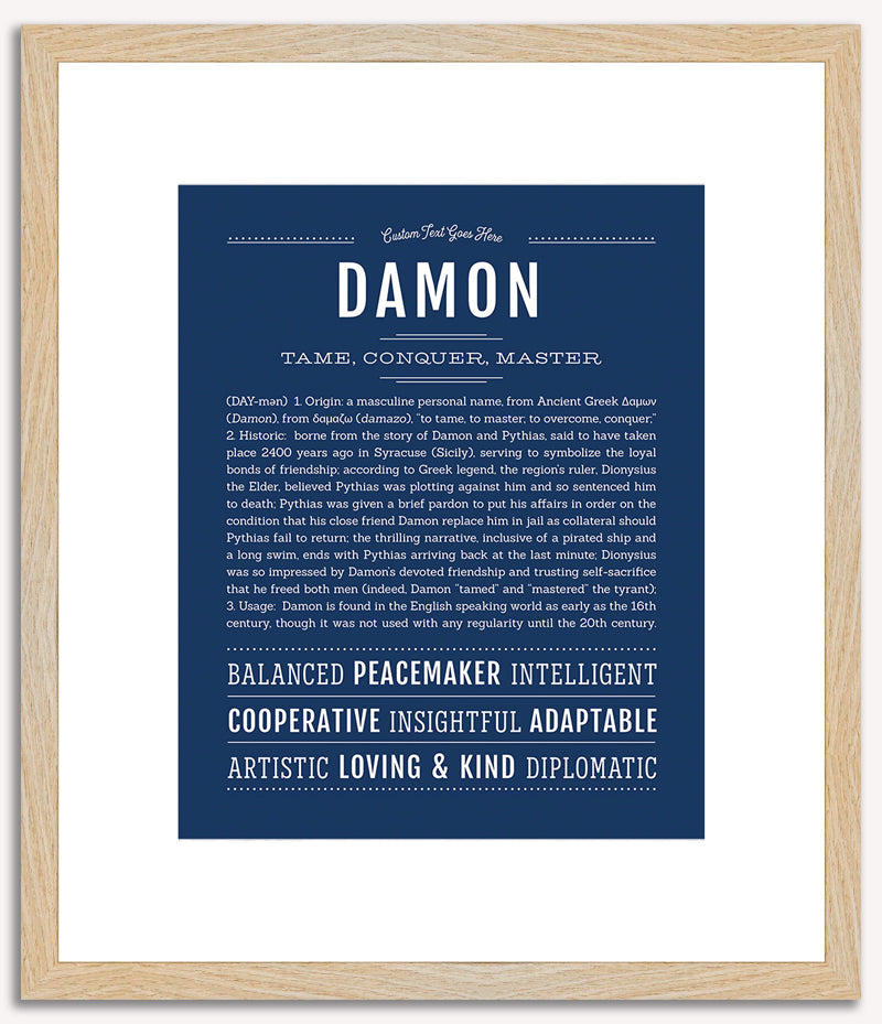 Damon | Name Art Print