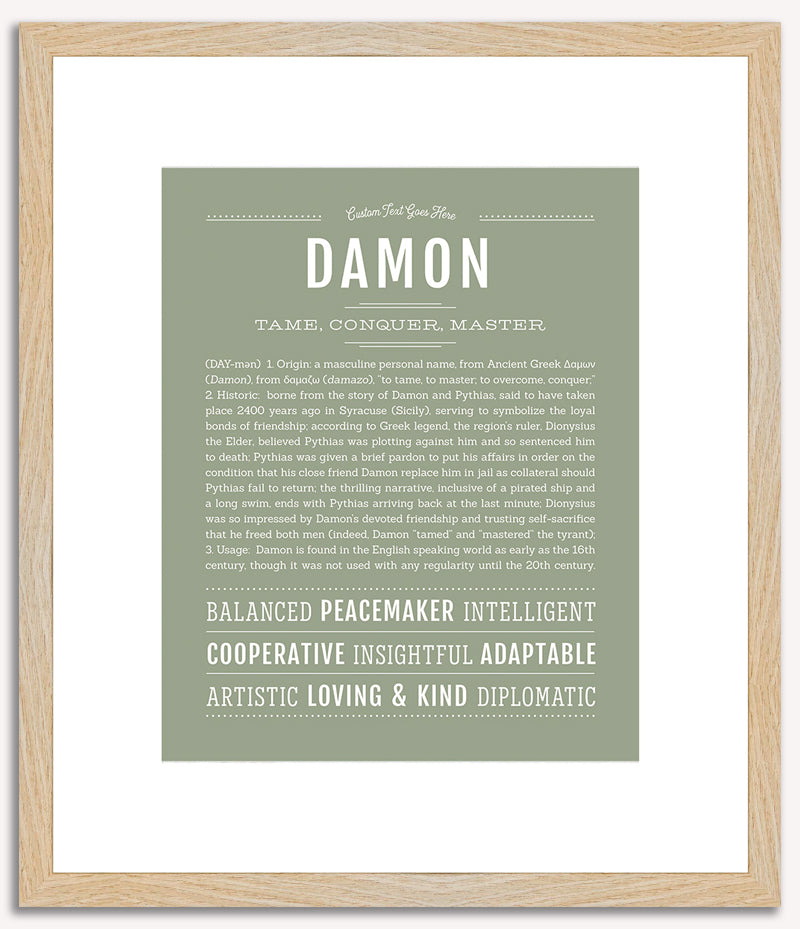 Damon | Name Art Print