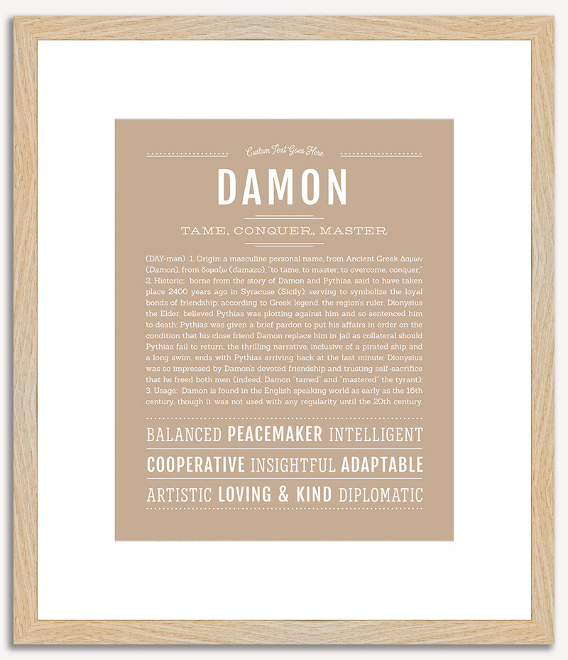 Damon | Name Art Print