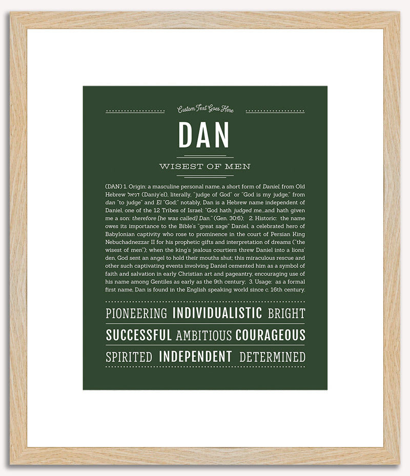 Dan | Name Art Print