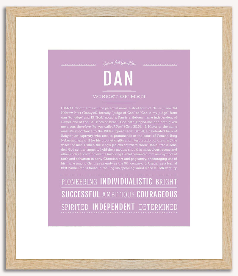 Dan | Name Art Print