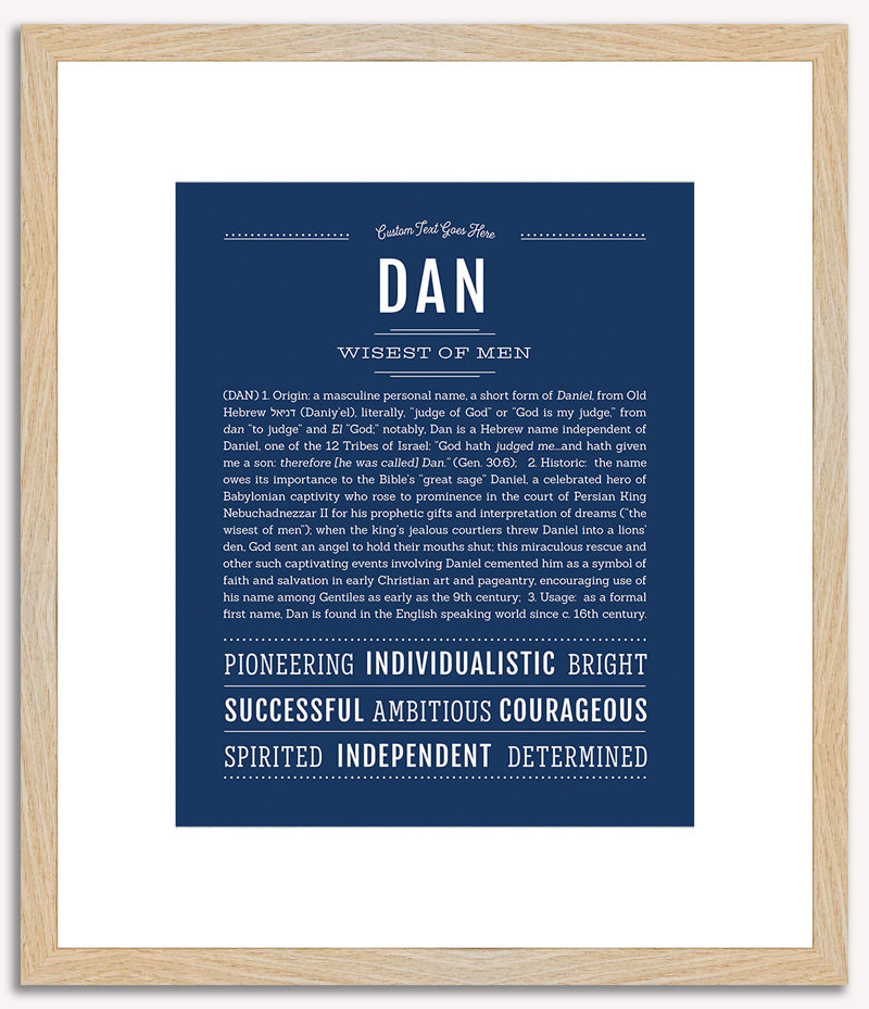 Dan | Name Art Print