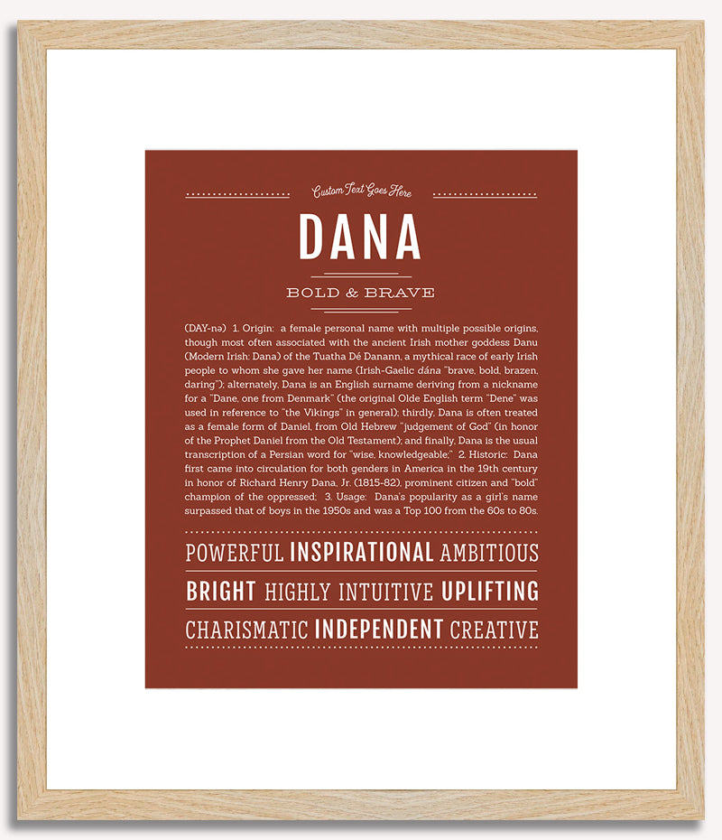 Dana (female) | Name Art Print