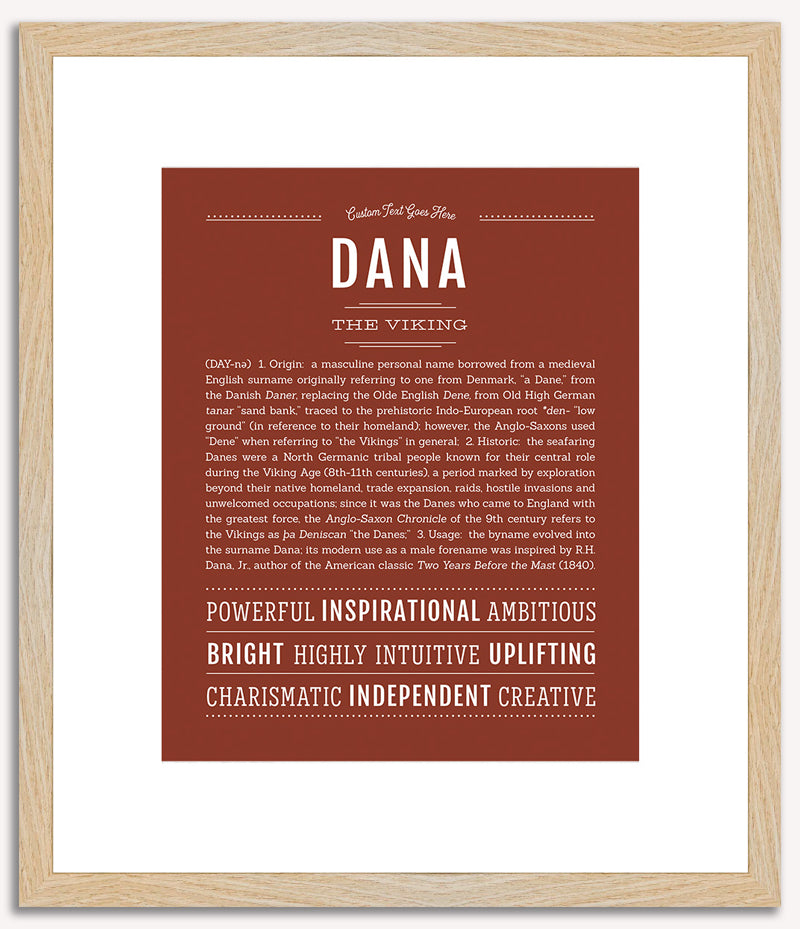 Dana (male) | Name Art Print