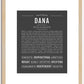 Dana (female) | Name Art Print