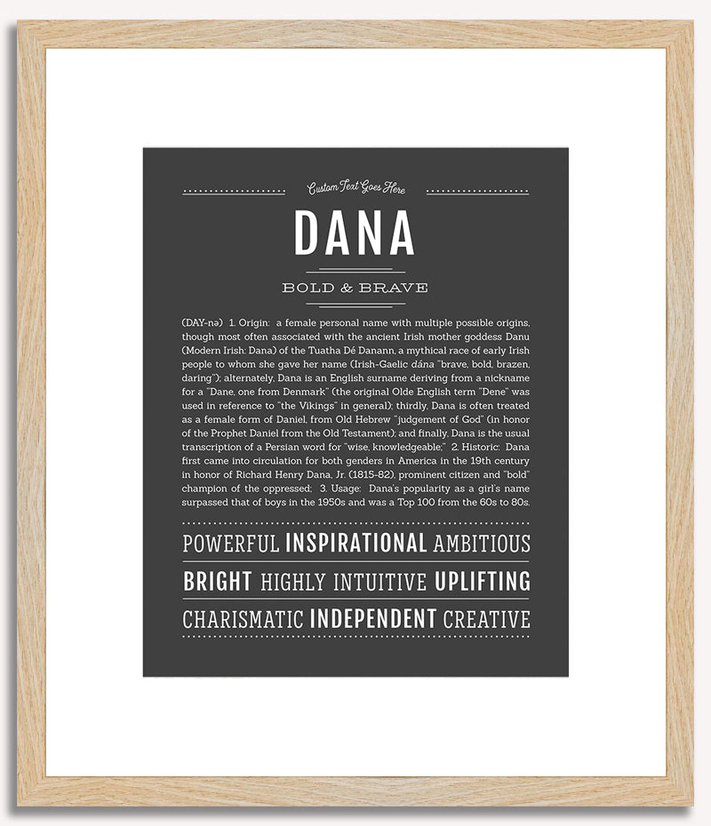 Dana (female) | Name Art Print