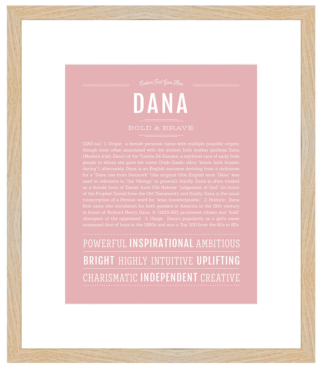 Dana (male) | Name Art Print