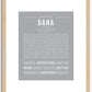 Dana (female) | Name Art Print