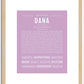 Dana (female) | Name Art Print