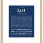 Dana (female) | Name Art Print