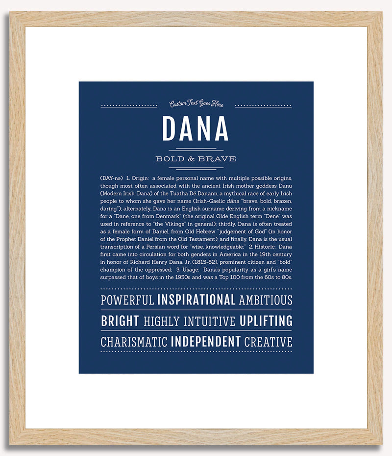 Dana (female) | Name Art Print