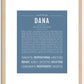 Dana (female) | Name Art Print