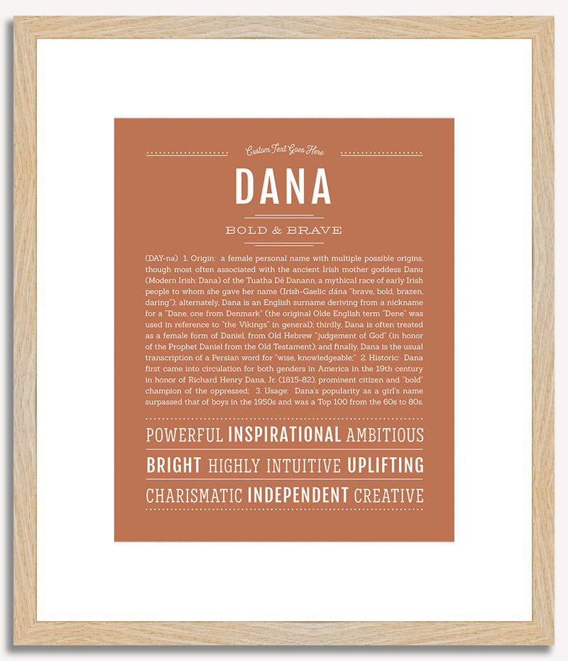 Dana (female) | Name Art Print