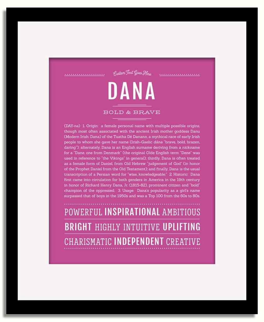 Frame Options | Dark Pink | Black Frame, Matted