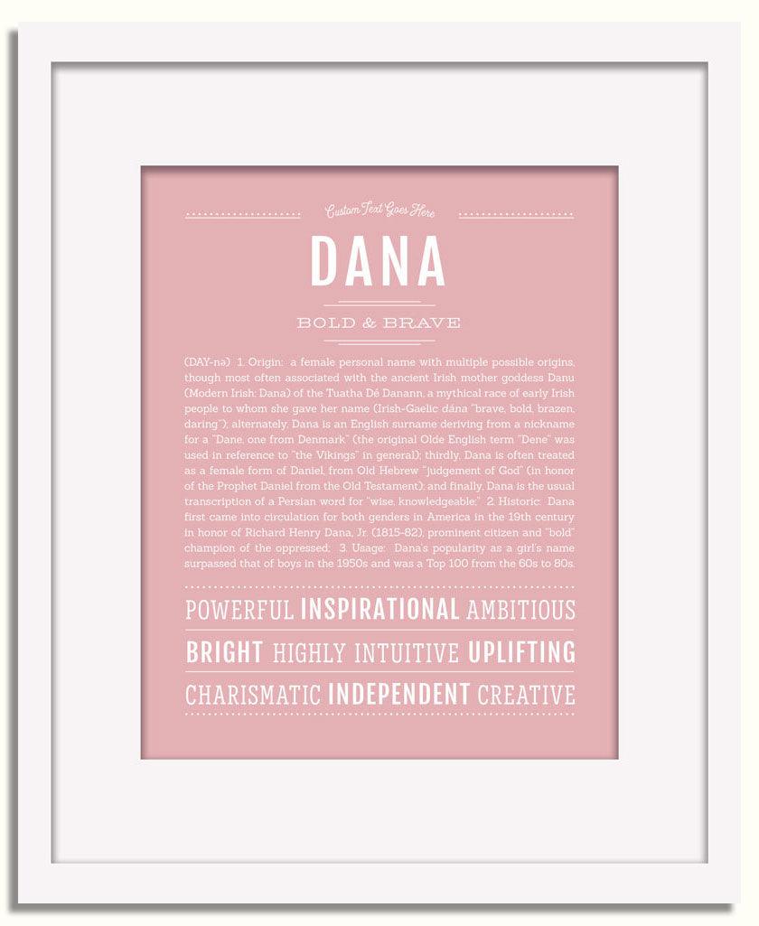 Frame Options | Dusty Rose | White Frame, Matted