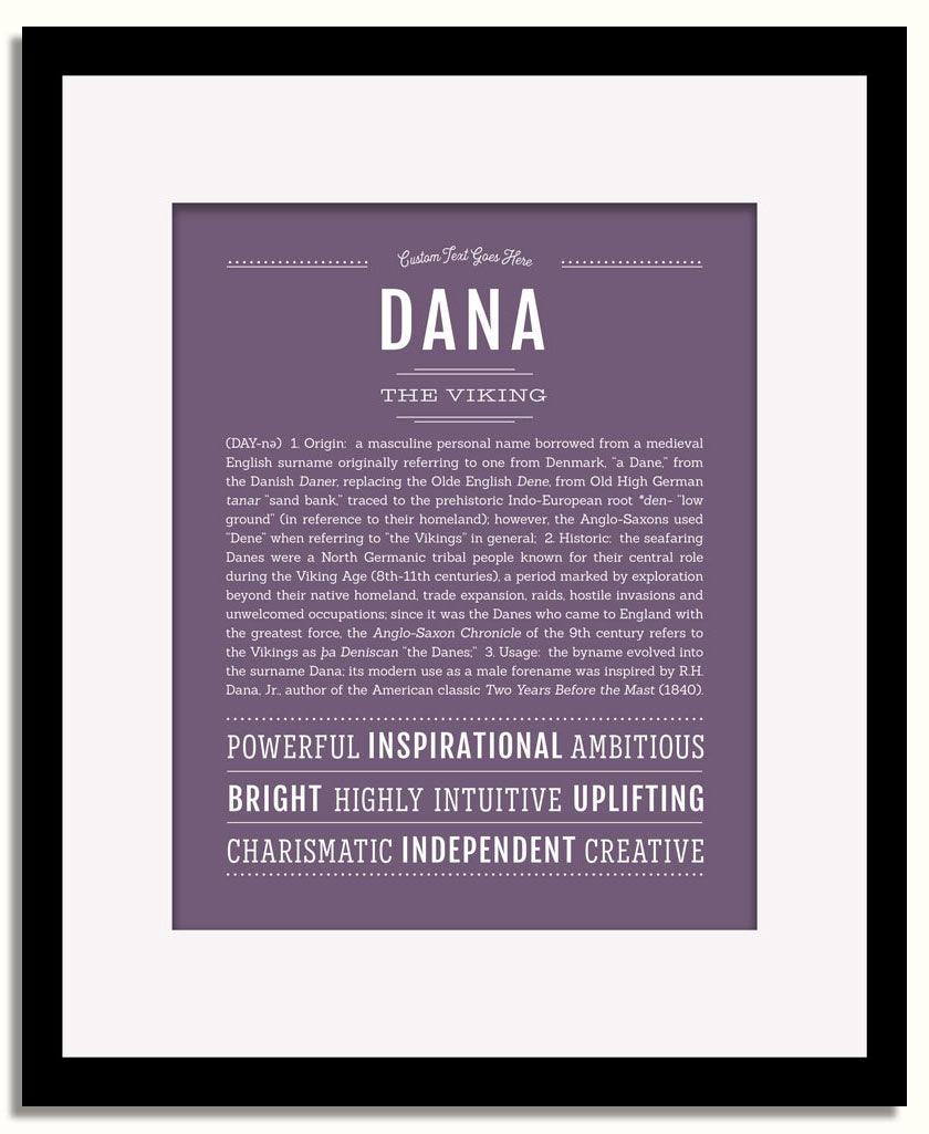 Frame Options | Deep Purple | Black Frame, Matted