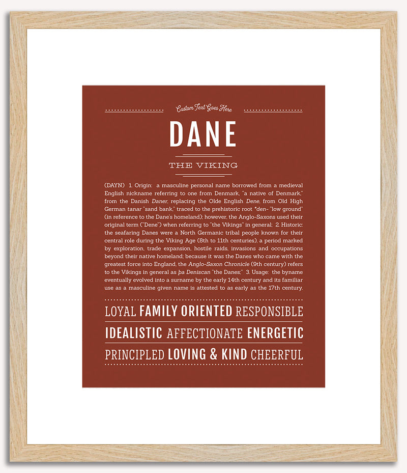 Dane | Name Art Print