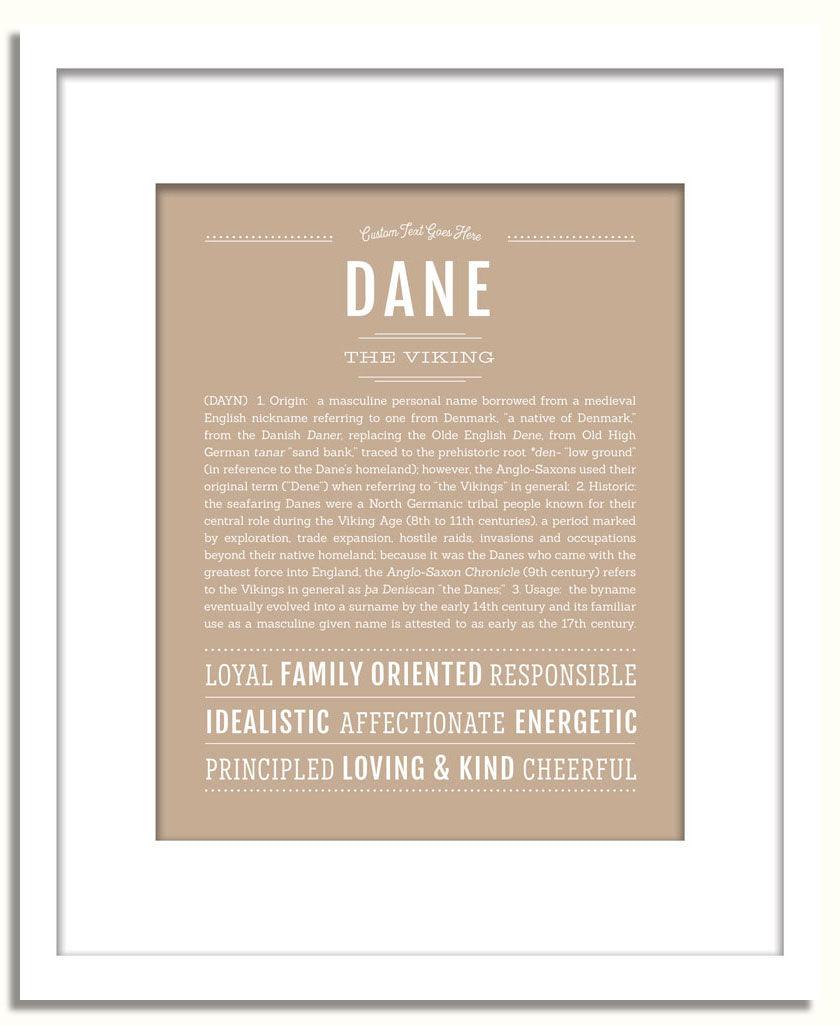 Frame Options | Tan | White Frame, Matted