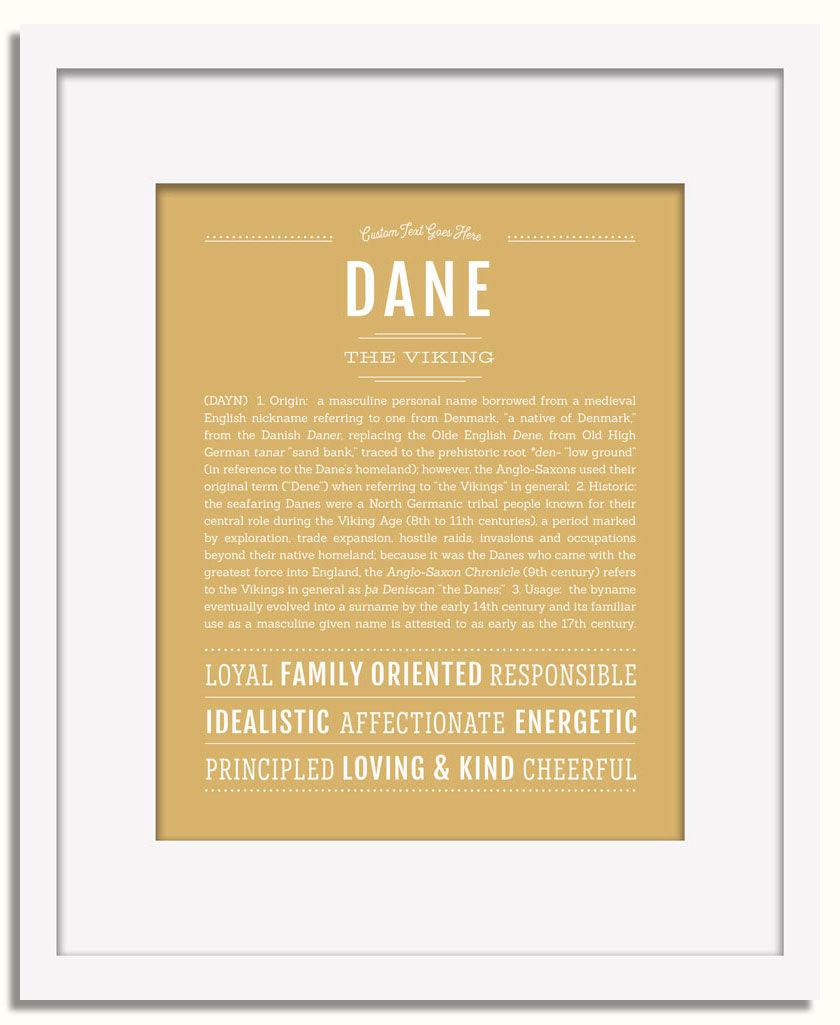 Frame Options | Matte Gold | White Frame, Matted