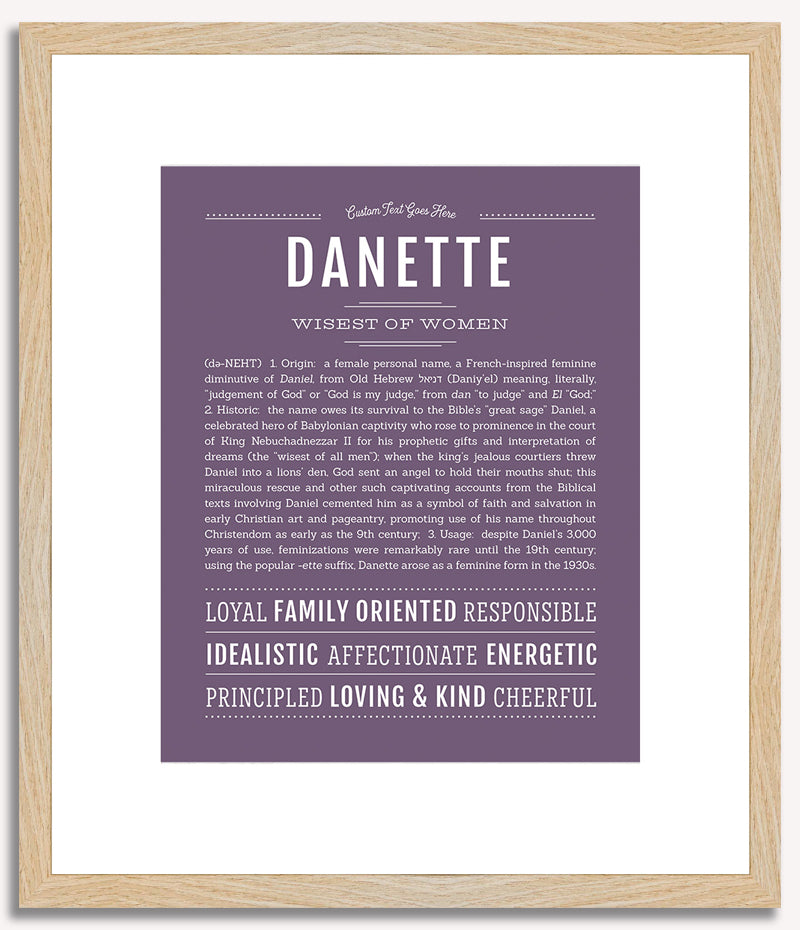 Danette | Name Art Print