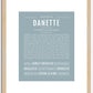 Danette | Name Art Print