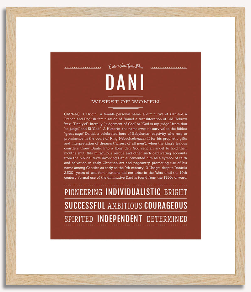 Dani | Name Art Print