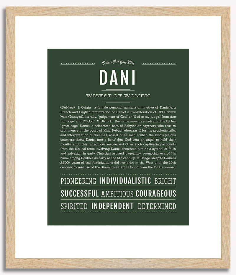 Dani | Name Art Print