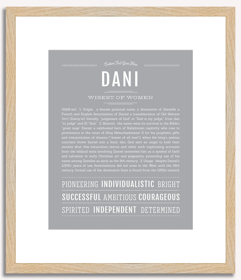 Dani | Name Art Print