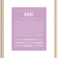 Dani | Name Art Print