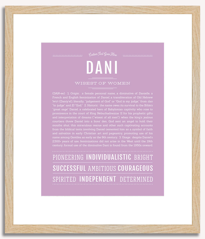 Dani | Name Art Print