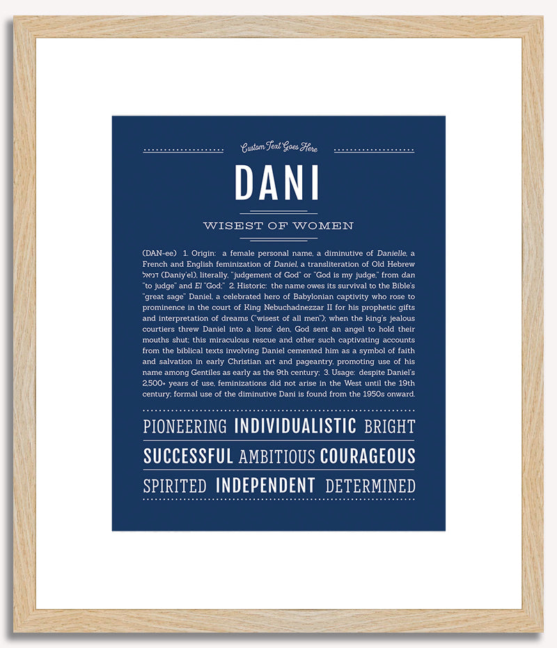 Dani | Name Art Print