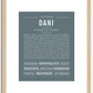 Dani | Name Art Print