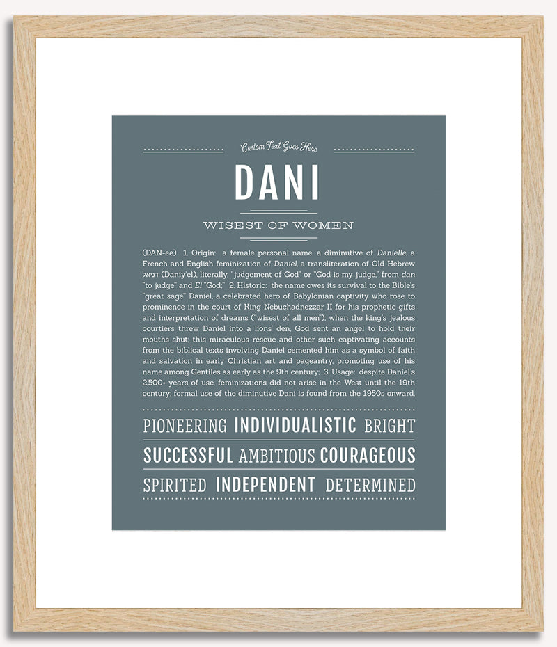 Dani | Name Art Print