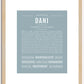 Dani | Name Art Print