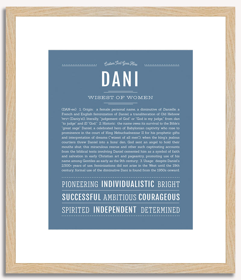 Dani | Name Art Print