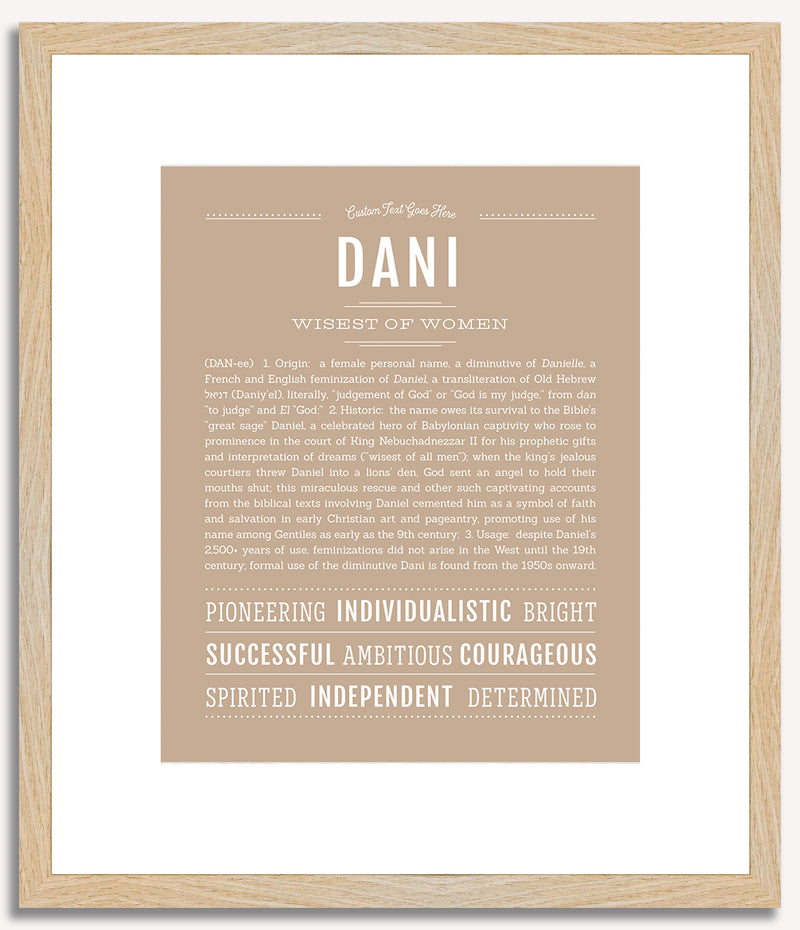 Dani | Name Art Print