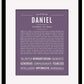 Frame Options | Deep Purple | Black Frame, Matted