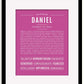 Frame Options | Dark Pink | Black Frame, Matted