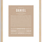 Daniel | Name Art Print