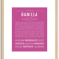 Daniela | Name Art Print