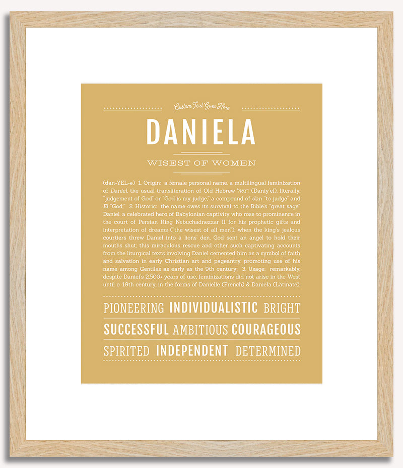 Daniela | Name Art Print