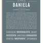 Daniela Personalized Name Meaning Art Prints – Name Stories