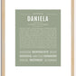 Daniela | Name Art Print