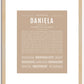 Daniela | Name Art Print