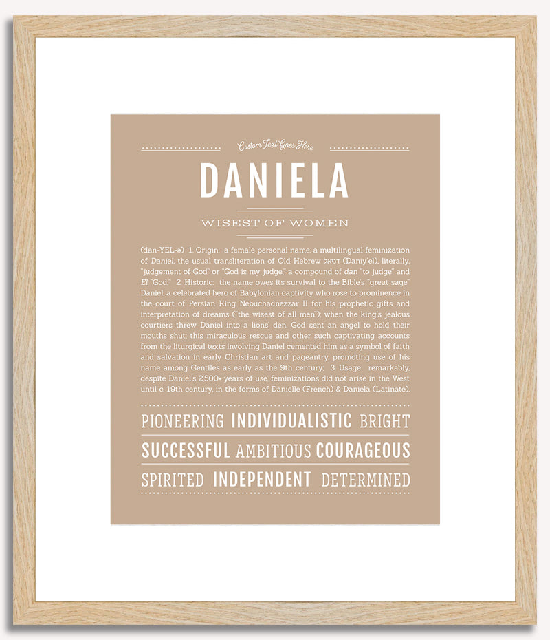 Daniela | Name Art Print