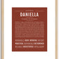 Daniella | Name Art Print