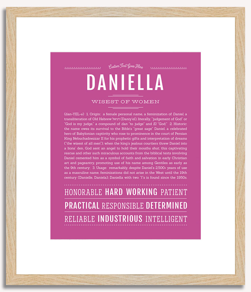 Daniella | Name Art Print