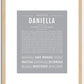 Daniella | Name Art Print