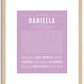 Daniella | Name Art Print