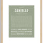 Daniella | Name Art Print